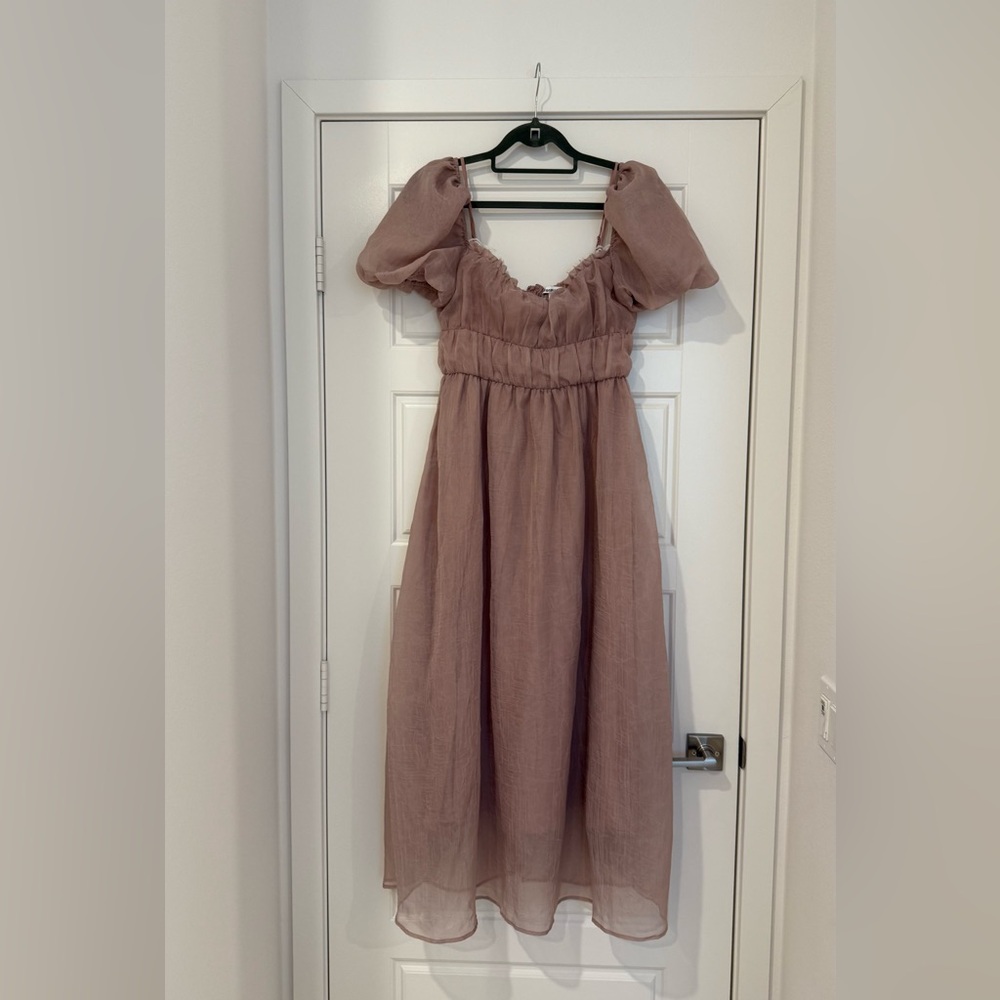 Reformation Mayme Dress Soft Pink - Size 8 - Picture 6 of 6